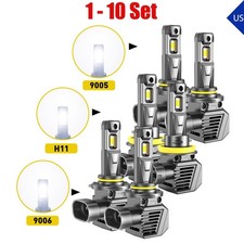 6-60 AUXITO H11 9005 9006 LED Headlight Bulb High Low Beam Combo 6500K White M5S picture