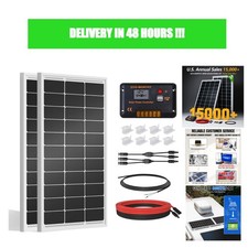 ECO-WORTHY 200W Solar Panel Kit 12V/24V Monocrystalline with 30A PWM Controller picture