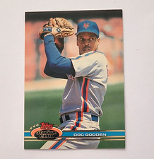 Topps 1991 Stadium Club Dwight Gooden #100 New York Mets MLB Baseball Card picture
