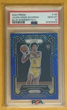 2023 Prizm Jalen Hood-Schifino #145 RC  Blue Shimmer Fotl 19/35 ( PSA 10 )  picture
