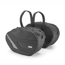 Givi EASY11 Expandable Saddle Bags 18 -25 Ltrs Black Sport Touring urban city picture